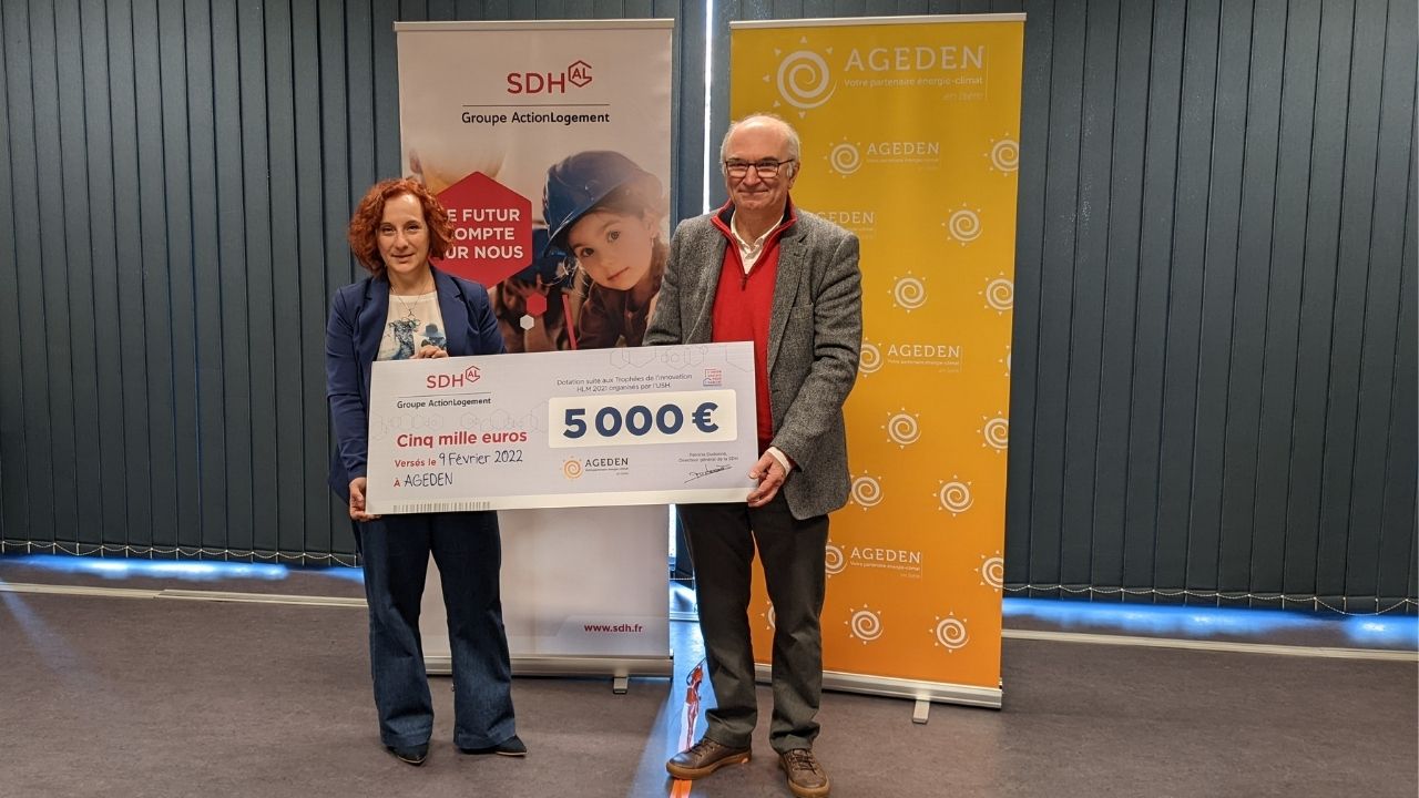  La SDH remet un chèque de 5 000 € à l’AGEDEN